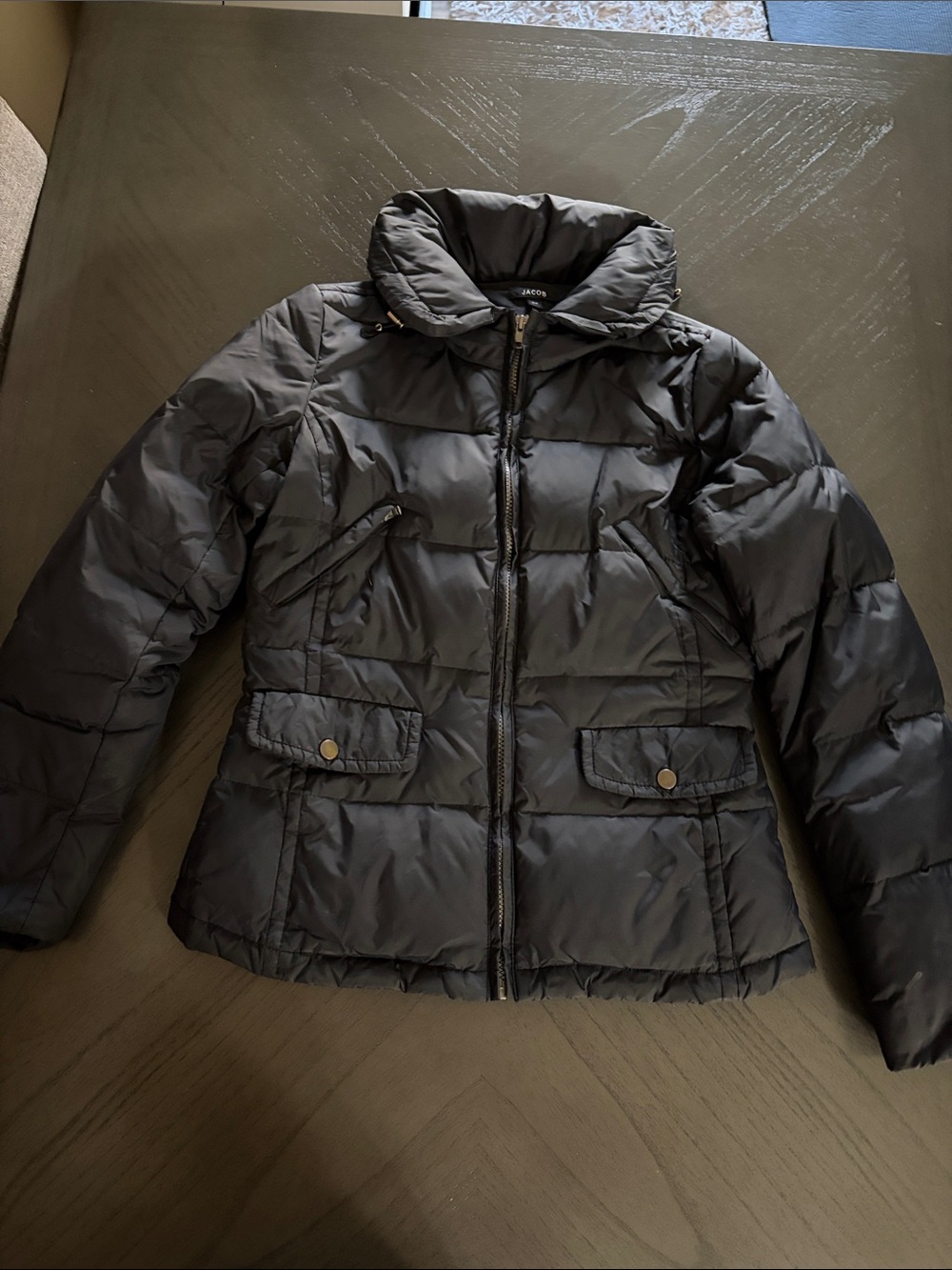 Jacob Black Quilted Puffer Jacket
